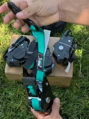 RSH 4 Pack Medium-Duty Retractable Ratchet Straps, Self-Retracting Tie-Down Straps for Trucks, Cargo Trailers #cargas  #transporte  #trailes #ratchet #straps 