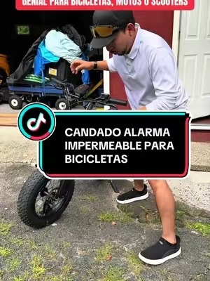 Candado alarma impermeable para bicicletas o scooters #alarmclock #candadoalarm #tiktokshopcreatorpicks #tiktokshopsummersale #ebikeaccessories 