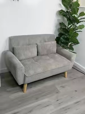 Walsunny Chaise Lounge, Small Modern Loveseat Sofa Couch, Modular luxury Linen Fabric Settee Daybed Furniture with Back Cushions for Living Room, Apartment, Beige #sofa #couch #apartament #livingroom #Home   