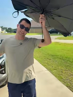 This is the upgraded car windshield umbrella and they’re now cheaper than the old one! #windshieldumbrella #carshadecover #carwindshieldcover 