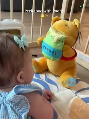 The cutest toy!! ✨🍯🤎 #poohbear #babytoys 