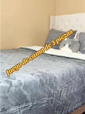 Juego de cama de 3 piezas #tiktokshopcreatorpicks #tiktoksummersale #blackfriday #ropadecama #cobijas 