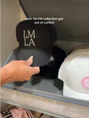 POV: his hat collection outgrew the first organizer 😭🧢 this larger version keeps every hat in one place instead of all over the closet. #tiktokshop #organization #closetorganization #hatstorage #homefinds 