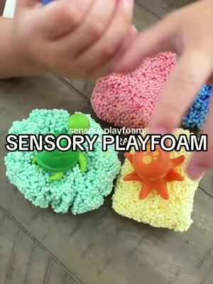 One my toddler gravitates towards! Could play with this playfoam forever! So fun and feels so cool! 👏🏼✨ #playfoam #toddleractivities #toddlertoy #toddlersensory #sensorytoys 