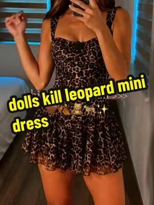 SO many compliments 🐆 #fashion #OOTD #outfitinspo #minidress #goingoutoutfit dolls kill leopard mini dress 