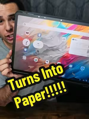 The worlds first tablet that turns into a sheet of paper! Easy on the eyes and drawing on it feels like actual paper! #tablet #tcl #android #TikTokshopbacktoschool #backtoschool 