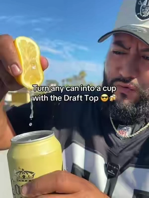 Turn any can into a cup 😎🍻 #drinks #cerveza #michelada #drafttop 