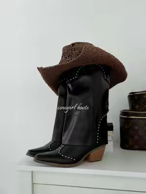 #cowgirlboots #westernfashion #westernstyle #kneehighboots 
