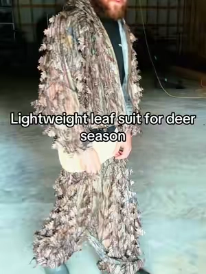 Easy to throw on over whatever you’re already wearing, and they’ve got several camo patterns to choose from. #leafsuit #deerhunting #bowhunting #huntinggear #camo