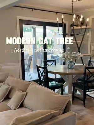 If you’re looking for a modern cat tree that’s not an eyesore… 👀 #tiktokshop #cattree #catfurniture #homedecor #catmom 