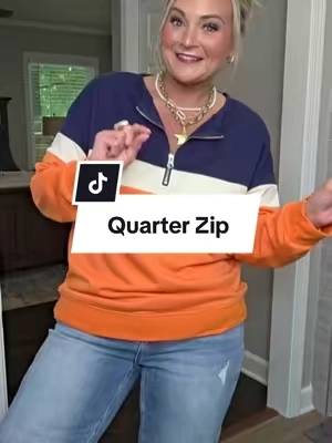 This quarter zip is giving such "Retro Vibes"! @Imily Bela Living #quarterzip #falltops #falloutfits #midsizefashion #CapCut 