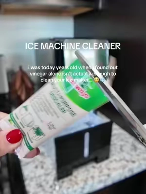I honestly thought vinegar was enough too. 😳 These packets use food-grade citric acid to break down the hidden mineral buildup and limescale that vinegar can leave behind. I use them on my ice maker, but they also work on coffee makers, kettles, and more. Bonus: one bottle gives you up to 20 cleanings. 🧊✨ #icemakercleaner #descaler #kitchencleaning #cleaningtiktok 