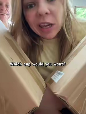 Who do you think got the better cup?? #mysterytumbler #meoky #sisters 