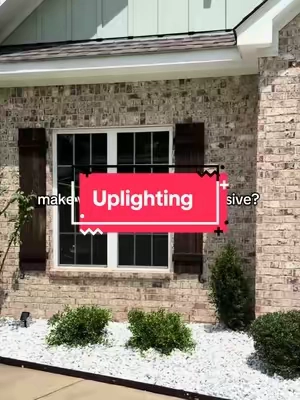 Huge difference 😍 #uplighting #uplights #solarlights #landscaping #landscapelights 