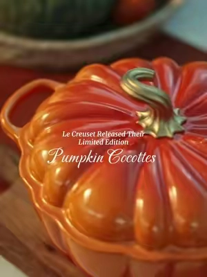 Le Creuset Set of 2 Mini Pumpkin Cocottes #lecreuset #lecreusettiktok #pumpkin #cocotte #dealsforyoudays 