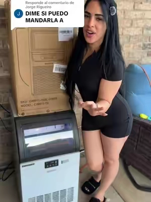 Respuesta a @Jorge Rigueiro Olvídate de comprar bolsas de hielo. 🧊esta máquina de hielo produce 120lb de hielo , tiene gran capacidad y es perfecta para tu casa, reuniones o negocio #commercialicemaker #icemaker #AdryHavana #Home #ice 