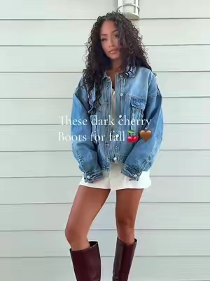 Dark cherry boots? Yes please 🤩#falltok #fallvibes #fallaesthetic #fallfashion #fallboots 