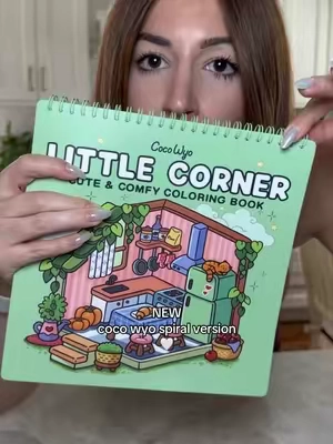 no more fighting to keep the pages flat while coloring 🎨✨ #ColoringBook #CocoWyo #ColoringTok #AdultColoring #coloringbooks 