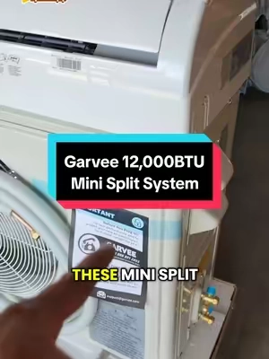 Garage mini split system at a great price. Order yours today! #minisplit #hvac #airconditioning #GarageGoals #tiktokmademebuyit 