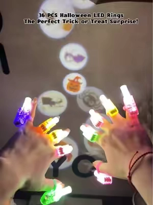Kids are sure to love this cool and safe gift compared to candy. 🎃😍 50pcs LED Lights Halloween Ring Light Up Pumpkin 🎃#halloween #spookyseason #halloween2026 #MustHave #HalloweenMakeup