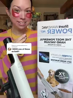 Replying to @sandersblauren the new & improved Shark Wandvac Power Pet is finally on sale!! #sharkwandvac #wandvac #sharkwandvacpowerpet  #handheldvacuum  #petvacuum 