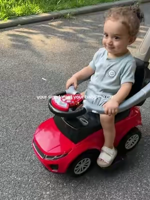 He loves this car🚗✨ we can’t go to the park without it! I love that it grows with your baby! #pushcar #babycar #toddlertoys #toddlergiftideas 