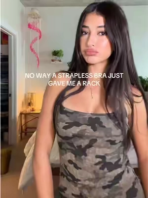 Um… EXCUSE ME 🙀 MOST INSANE STRAPLESS BRA EVER 😭 #straplessbra 