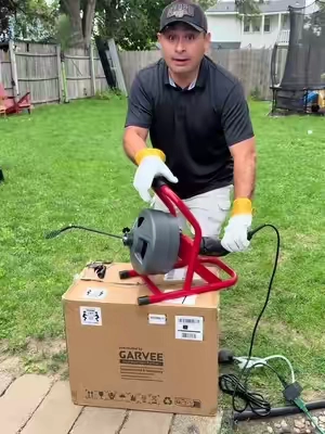 50Ft x 5/16 Inch Drain Cleaner Machine, Electric Drain Auger Professional for 3/4 to 3 Inch Pipes Heavy Duty #DrainCleanerMachine #ElectricDrainAuge #TikTokShopSummerSale  #tiktokshopcreatorpicks #TikTokshopbacktoschool 