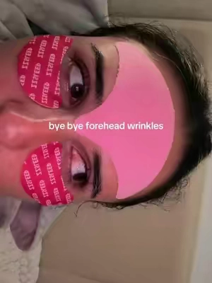 Move over I'm getting more rn! #botoxalternativeathome #botox #foreheadwrinklepatch #pinkforeheadpatch 
