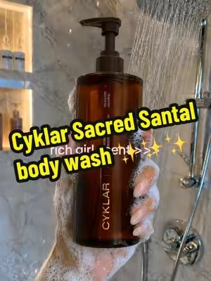 Cyklar Sacred Santal Sensorial Body Wash ✨✨✨ #cyklar #bodywash #richgirl #baddie #fragrancetok 