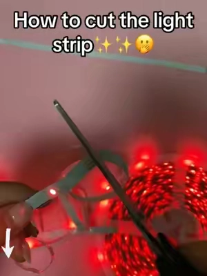How to cut the light strip #tiktokshopsummersale #homemakeover #ledlights #ledlight 