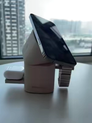 The aesthetic 3 in 1 charger from the future #nightstand #wirelesscharging #chargingstation #dealsforyoudays #TechGadgets 