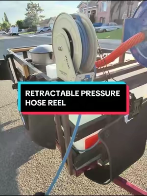 Detailers if you’re not rocking. retractable reel lock in 🥲#fyp #reel #pressurewasher #cardetailing #carwash 