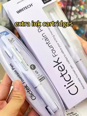 59%off!! Rating My retractable fountain pen 💜💦trying the famous smudge-proof pen!Love this pen!#pen #stationery #teacherlife #journaling #backtoschoolshopping 