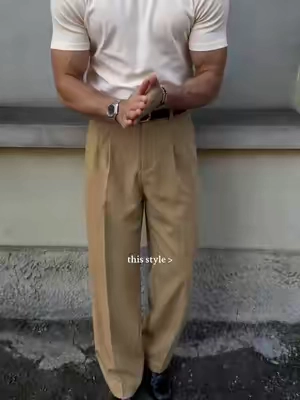 This style needs a pair of high-quality trousers.😎🌟#mensfashion #tiktokshopsummersale #WeeklyDeals #styling #menstyle 