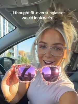These fit-over sunglasses solved it in literally one second.#fitoversunglasses #glasseswearer #summerfinds #viralfinds #foryoupagе 