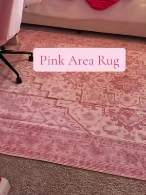 Comes in different colors too… but obsessed with the PINK🩷💕 #arearug #pinkarearug #bedroomaccessories #pinkbedroom #pinkbedroomdecor 