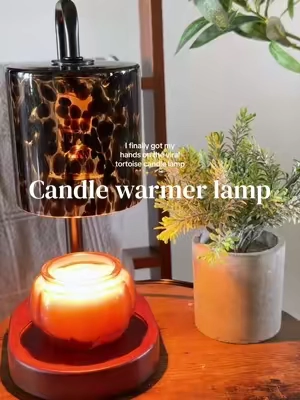 How beautiful is this candle lamp warmer 😍 #candlewarmer #candlewarmerlamp 