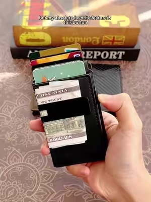 Slim, secure, and RFID-blocking with quick pop-up card access and a sleek money clip. #MensWallet #SlimWallet#TikTokShopDealsforYouDays#DealsforYouDays#wallet