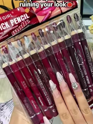 12 silky matte liners. 1 sharpener. Zero smudge.#LipLiner #SmudgeProof #MatteLip #LipKit #WaterproofMakeup     