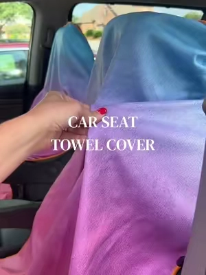 😱They release a TWO PACK of the car seat towel covers! FINALLY! I’ll never go without these again ESPECIALLY in the summer! #towel #carseattowel #leatherseats #car #tiktokshopmademebuyit 