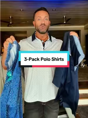 These classic performance polos are lightweight, stretchy, and quick-drying, giving you a cleaner fit without feeling stiff or uncomfortable. The contrasting collars and stylish designs help them stand out from basic polos while keeping the look versatile. #menspoloshirt #poloshirt #mensshirt #mensstyle #mensfashion 