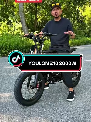 Respuesta a @Anthony Youlon Z10 2000w corren a 38mph y vienen con baterías de 60v 23amp #ebike #youlonebike #z10ebike #tiktokshopsummersale #tiktokshopcreatorpicks 