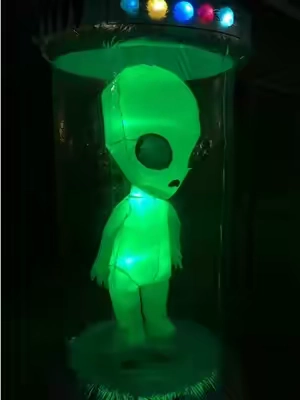 7 foot Halloween self inflatable decoration🎃 #alien #halloween #halloweendecor #spookyseason #BackToSchool 