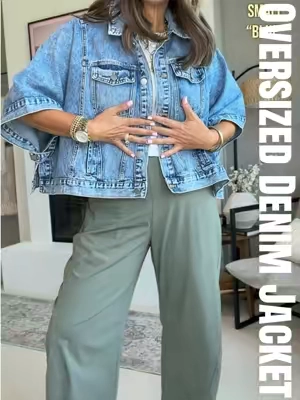 One of my favorite Fall drops of 2026 🍁🤌🏼✨ #boxyjacket #denimjacket #jeanjacket #fallstyle #falloutfitinspo 