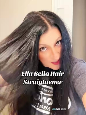 I’m 51 year old and I definitely regret not getting this Ella Bella Hair Straightener Sooner! My hair is silky smooth and stays healthy! #hairstraightener #frizzyhairtips #healthyhaircare #ellabellahair #TikTokshopbacktoschool 