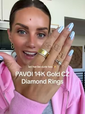 smart ring glow up, looking like actual jewelry now with @PAVOI's stackable rings 🤩 #smartringstack #stackablerings  @allie🌼 