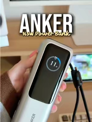 Tech that makes me smile… literally 🥹 #powerbank #anker #powerbankcharger #laptoppowerbank #165wpowerbank @AnkerOfficial 