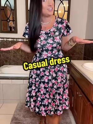There is nothing like a lightweight dress in this heat! @Zeagoo #dress #summerdress #fluttersleevedress #casualdress #floraldress 