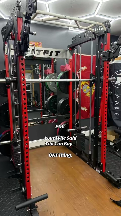 Technically it’s only ONE purchase. 😂 The M1 2.0 Pro Strength Bundle comes with a Smith machine + functional trainer + power rack, the BLP01 leg press/hack squat, and a leg extension/leg curl machine. If you’re only getting one thing, it might as well be everything. #weeklydeals #payday #GarageGym #HomeGym #StrengthTraining